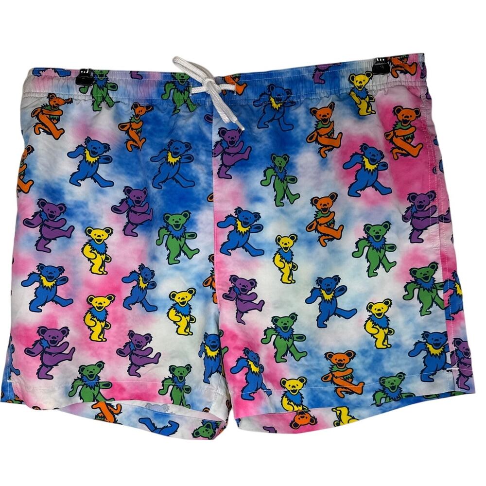 Ripple Junction’s  Licensed Grateful Dead Dancing Bears, Swim Trunks, Men's, XL